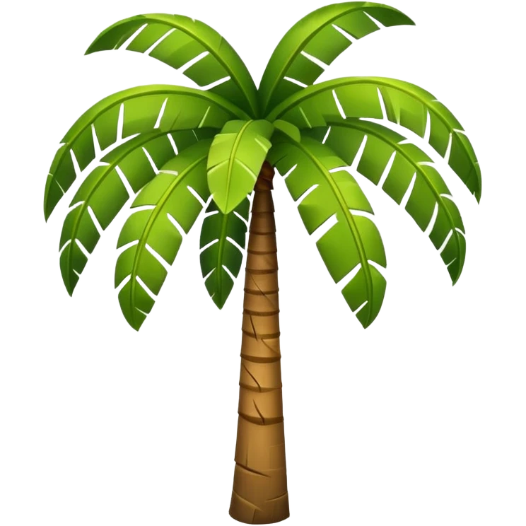 Palm Tree: flat body emoji