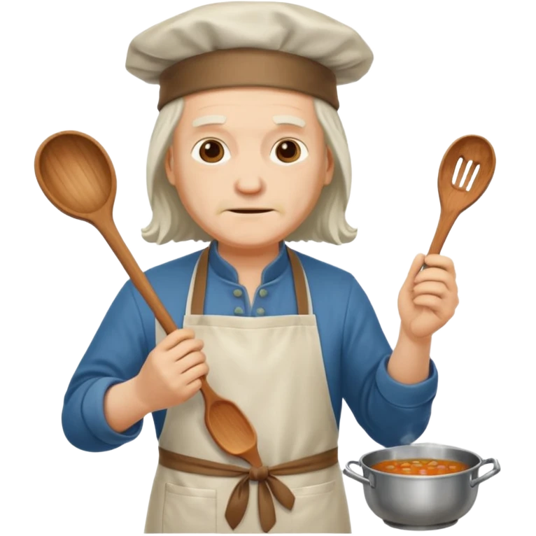 leonardo da Vinci cooking soup emoji