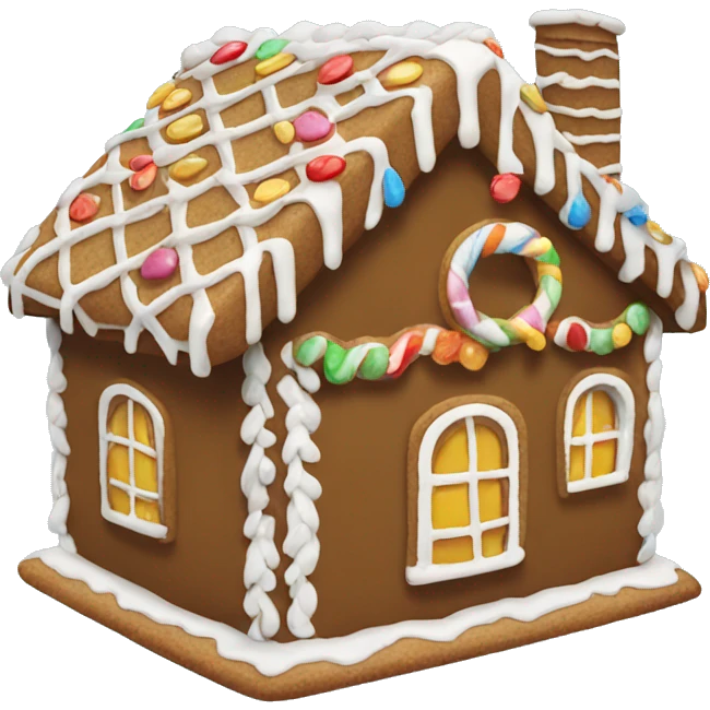 gingerbread house emoji