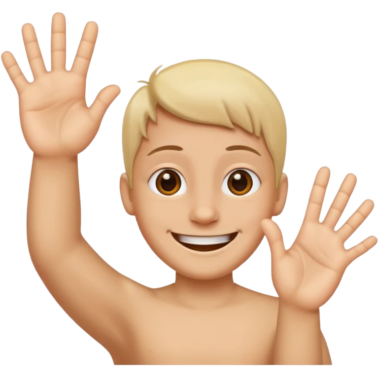 the SIX SEVEN hand things emoji