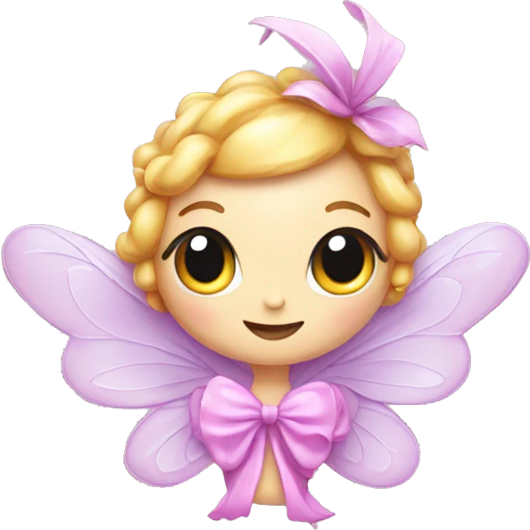 Fairy perfume with bow emoji