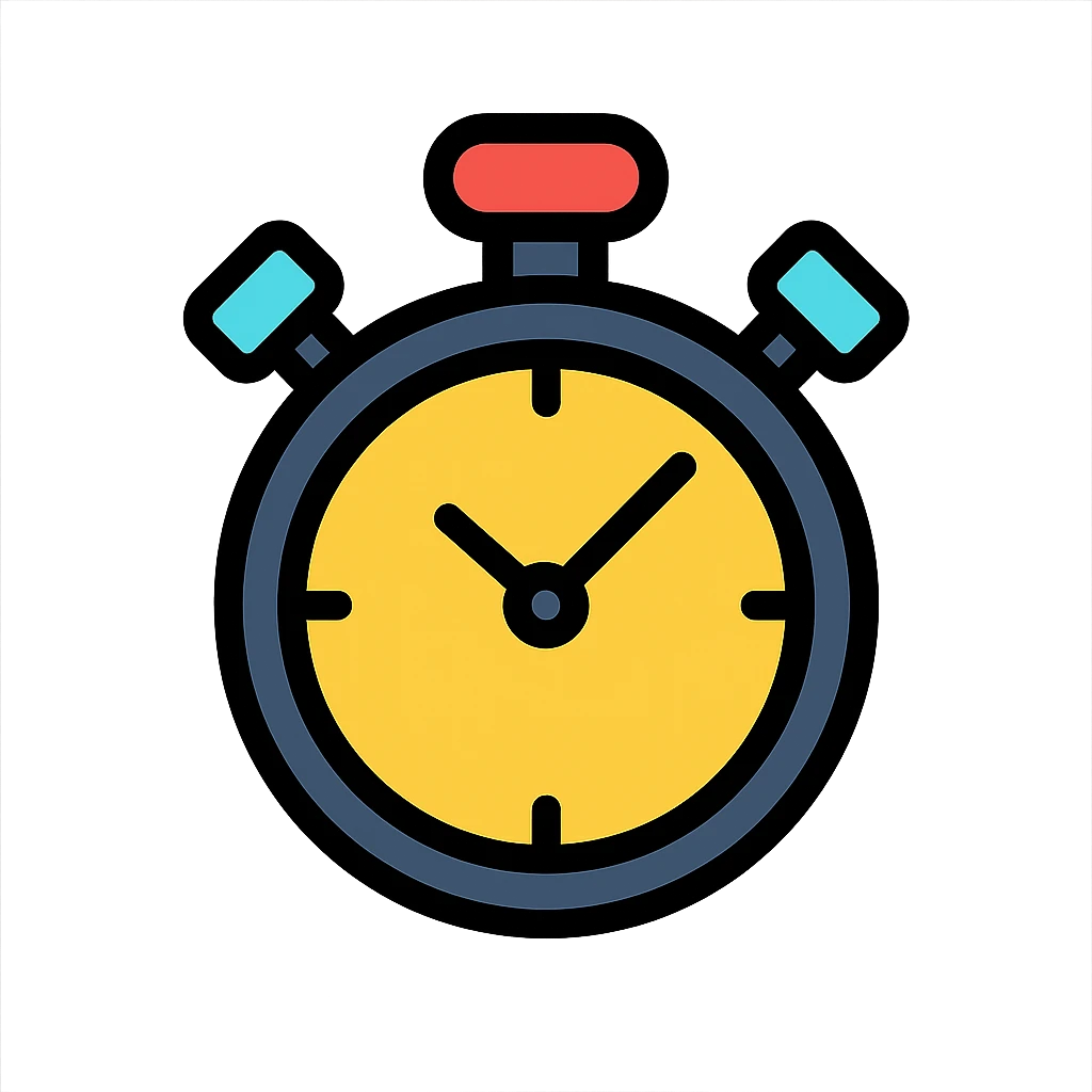 stopwatch with buttons emoji