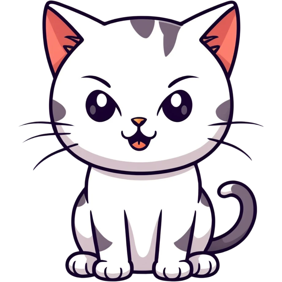 Evil cute kitty emoji