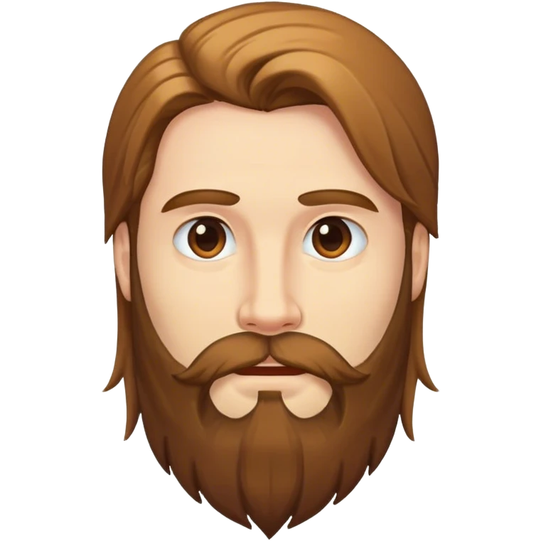 outdoor portrait of a man with long hair emoji