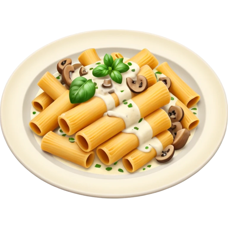 rigatoni mushrooms with creamy sauce emoji