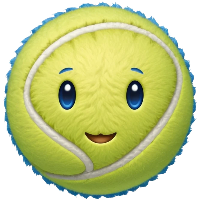 full blue tennis ball emoji