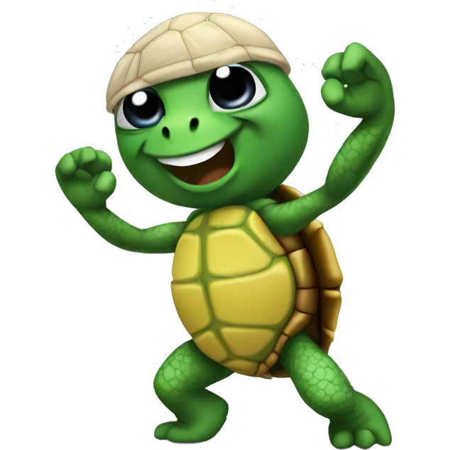Turtles twerking emoji
