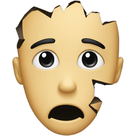 Broken black heart emoji