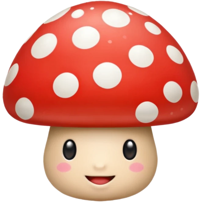 happy mushroom emoji