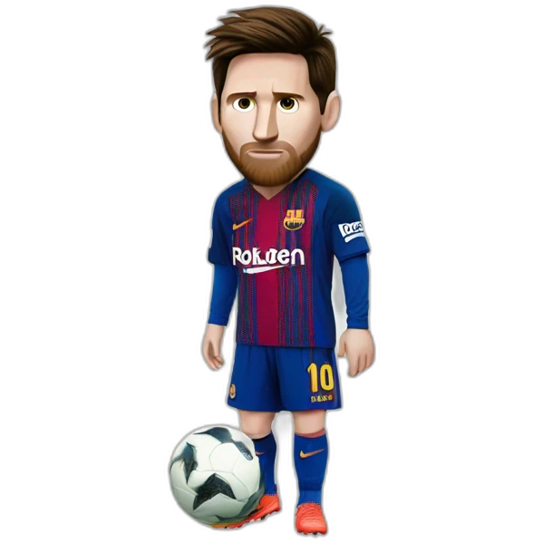 Messi as a stealer emoji