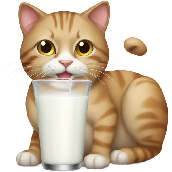 Cat that drinks milk  emoji