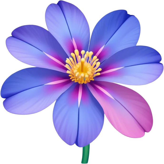 Felicia amelloides flower blue pink purple emoji