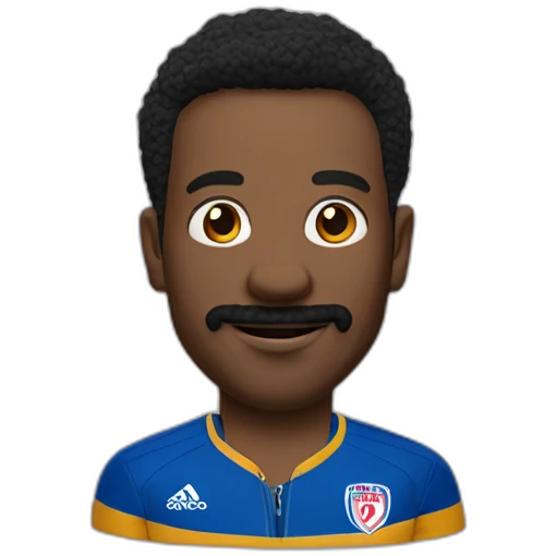 Ted lasso head and shoulders in AFC richmond tracksuit emoji