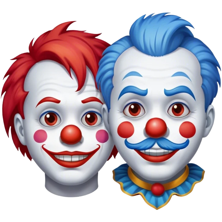 Two clowns emoji