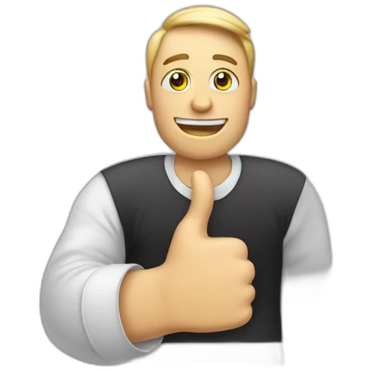 iphone with thumb up on screen facetime incoming call emoji