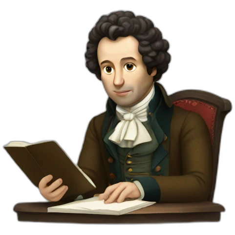 pushkin writes a poem emoji