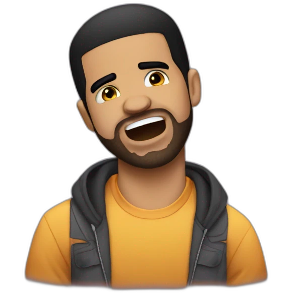 Drake crying in a club emoji