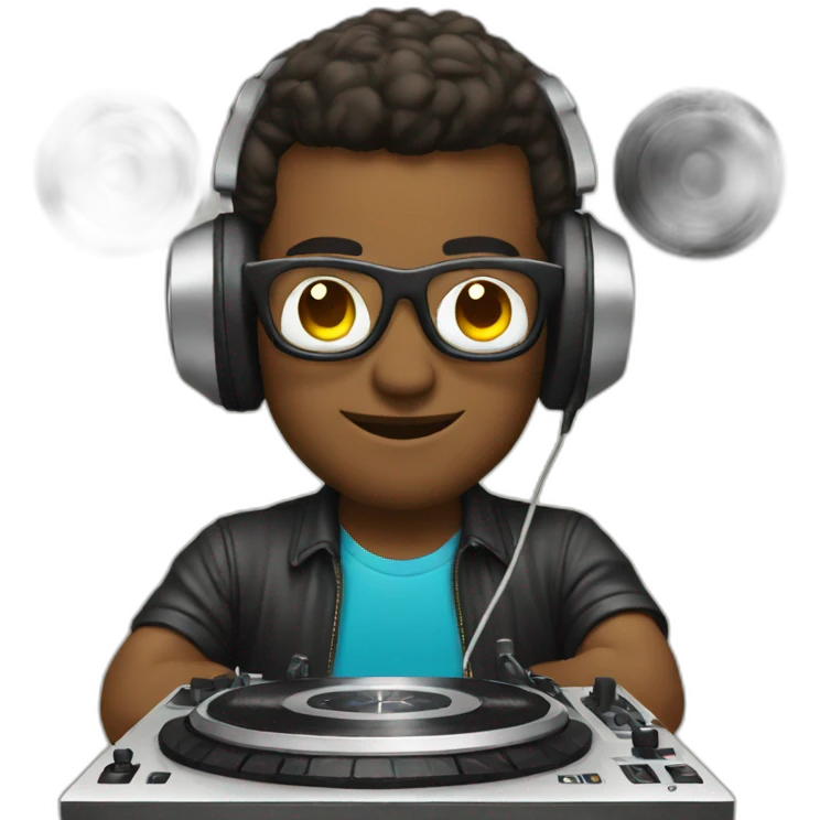 retro dj emoji