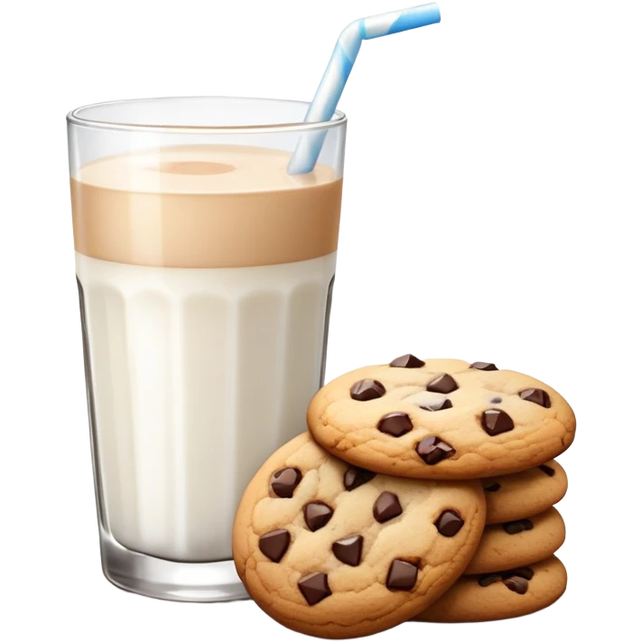 Cookies and milk  emoji