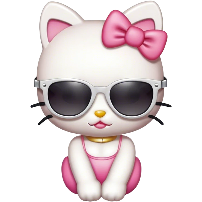 Hello kitty cool emoji