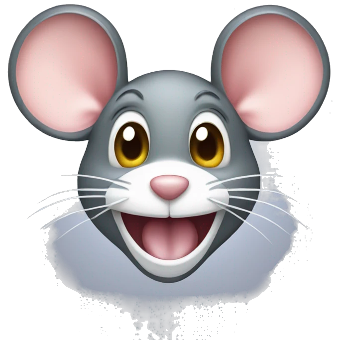 a mouse with a tooth emoji