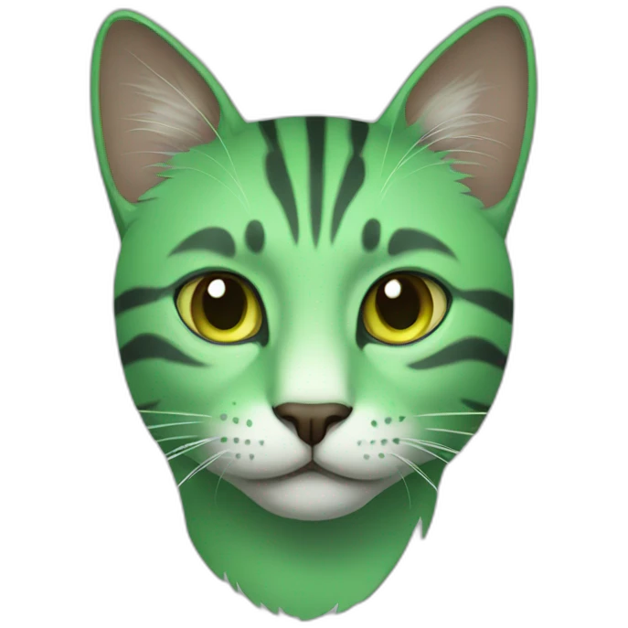 green cat emoji