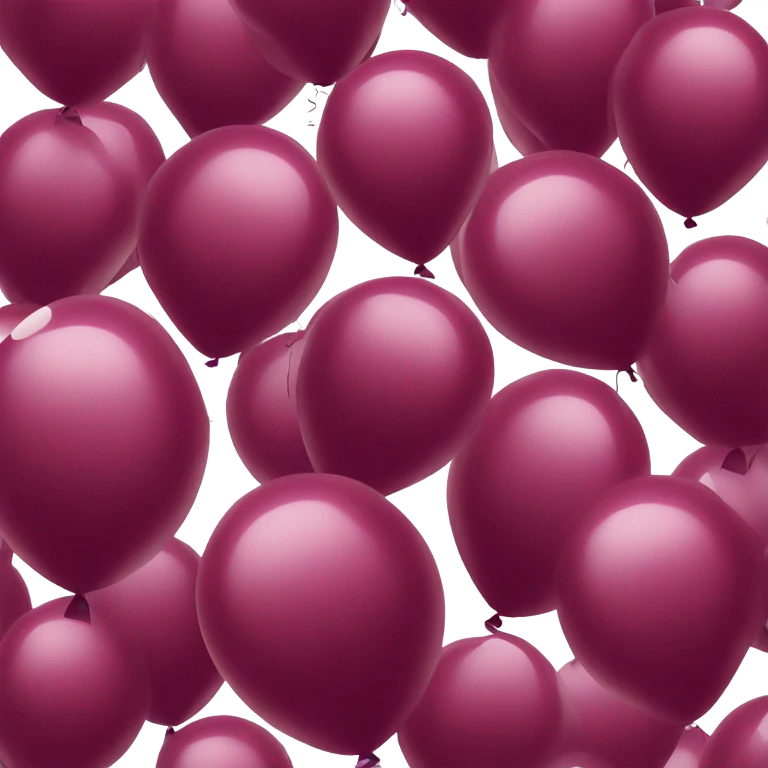 Burgundy ballon’s emoji