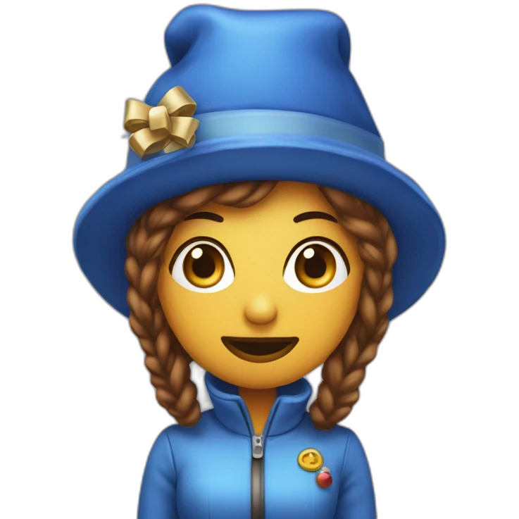 La Cara del Dr. simi con gorro de navidad azul emoji