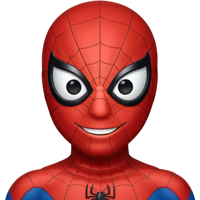 Crea emoji de Spider Man riendose emoji