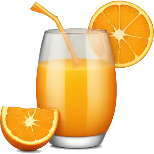 Orange juice emoji