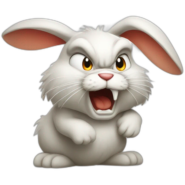 Angry rabbit emoji