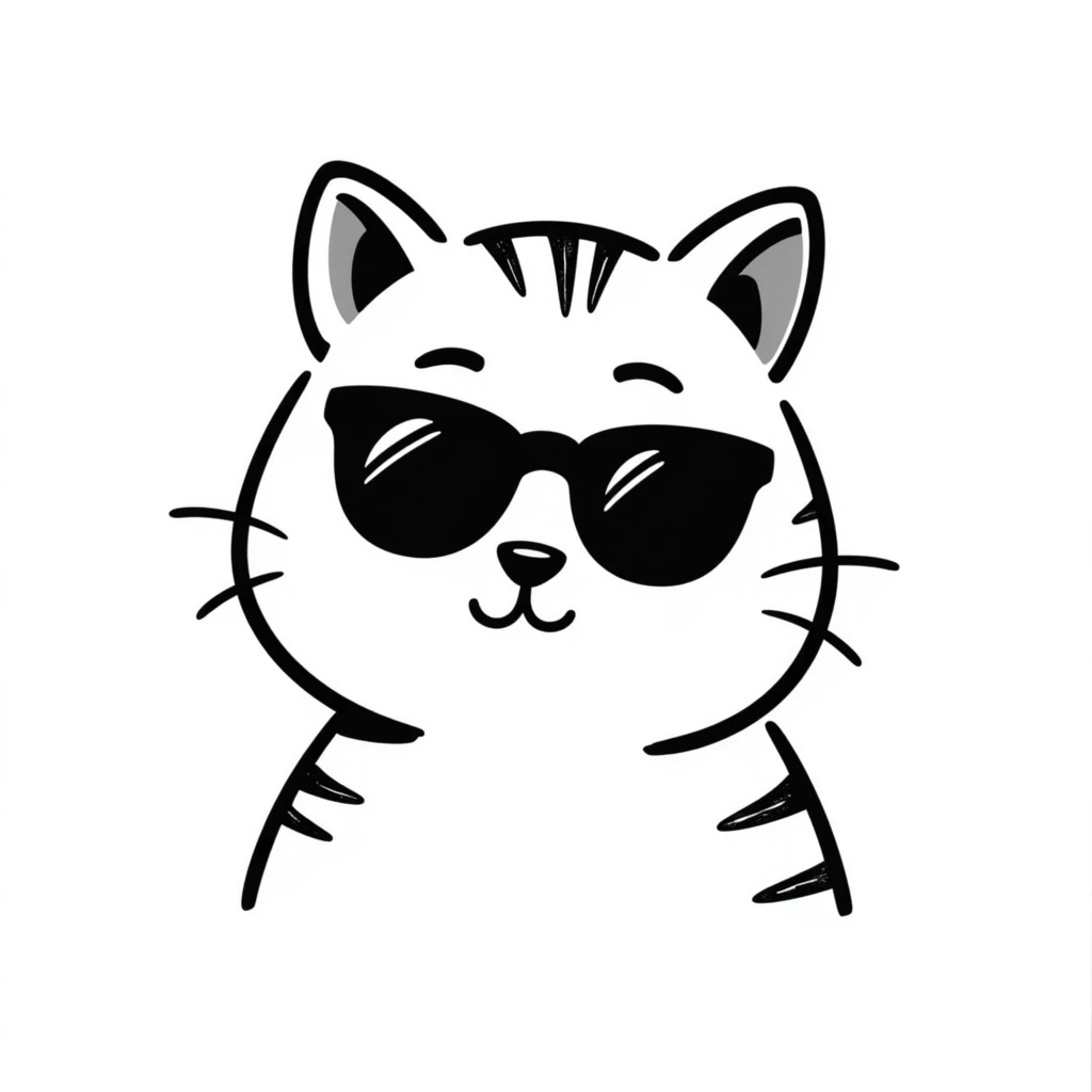 cat wearing sunglasses emoji