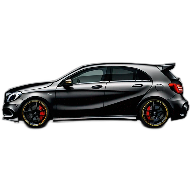 Mercedes a45 black phase 1 emoji