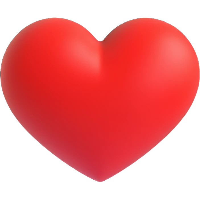a red heart emoji