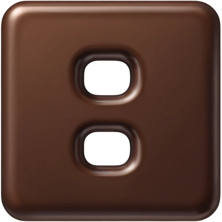 Chocolate letter S emoji