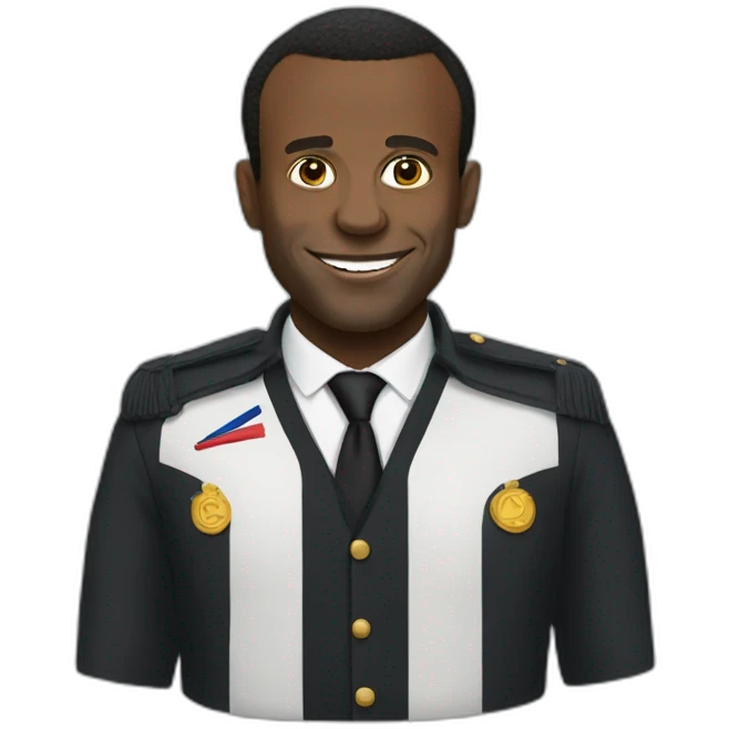 black emmanuel macron emoji