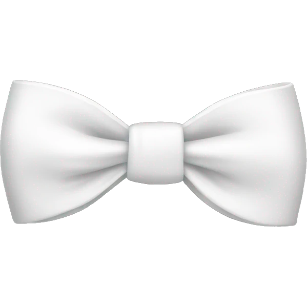 White bow emoji