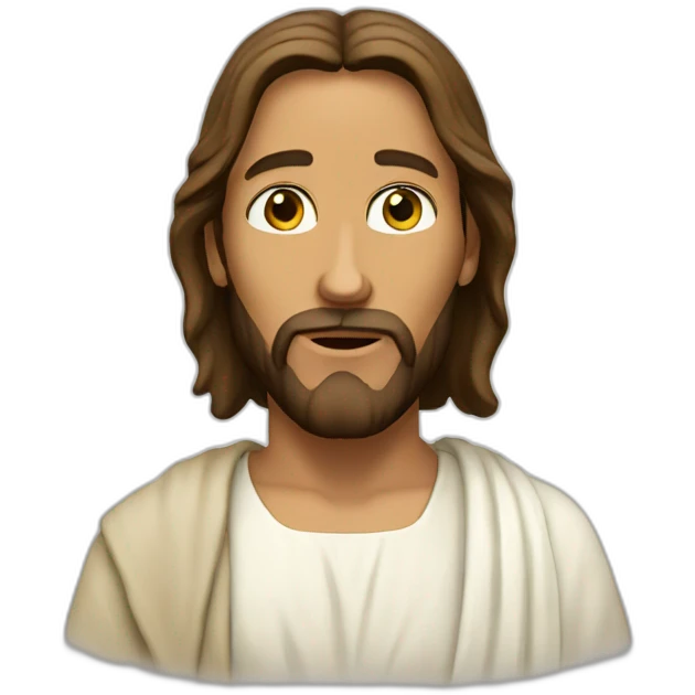 Meme of jesus emoji