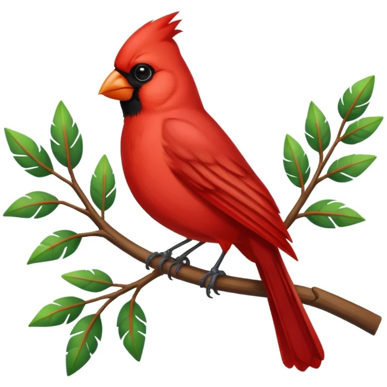 Red cardinal emoji