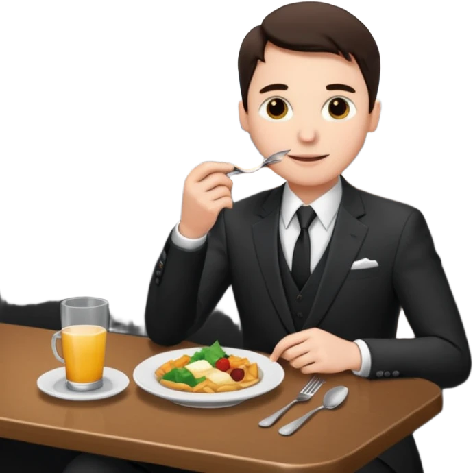someone who eats in restaurants high above the city
 emoji