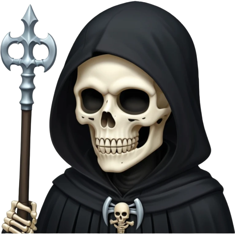 the death with black cloak emoji