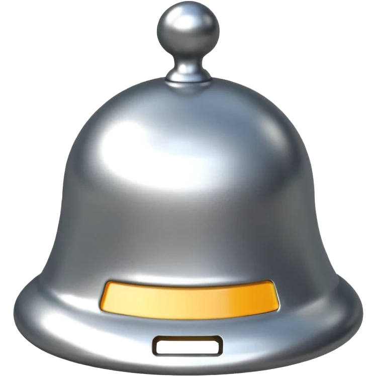 Notification bell silver emoji