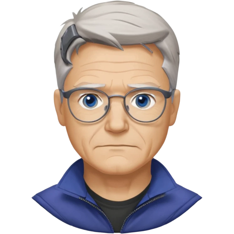 old Hawkeye  Clint Barton with glasses 
 emoji