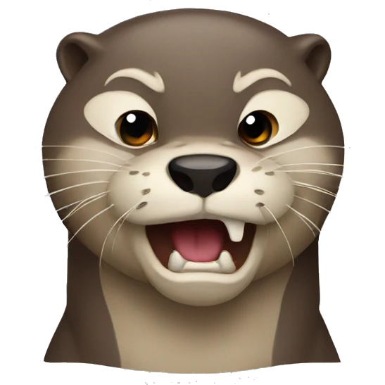 Angry otter emoji