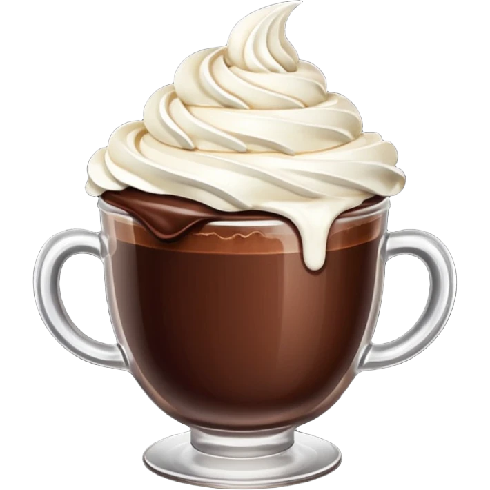 chocolate desert in cup emoji