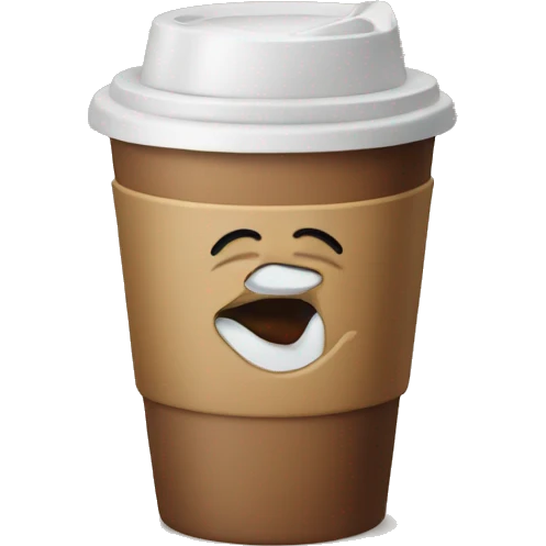 Take away coffee emoji