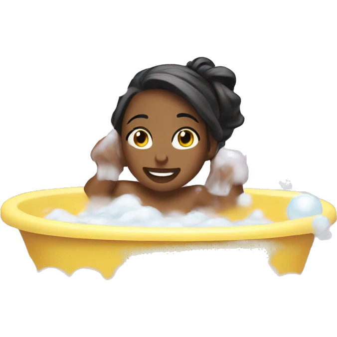 girl bubble bath emoji