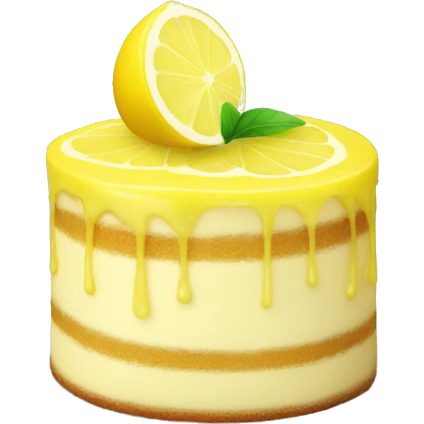 Lemon cake emoji