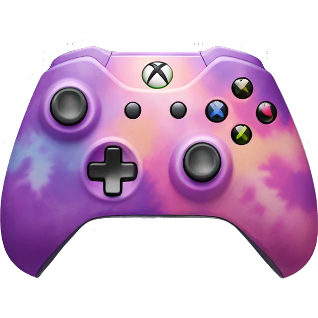 Purple & pink tie die Xbox controller  emoji
