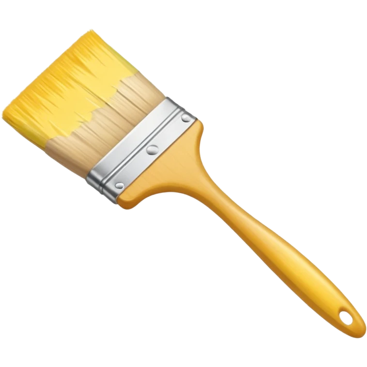 yellow brush emoji